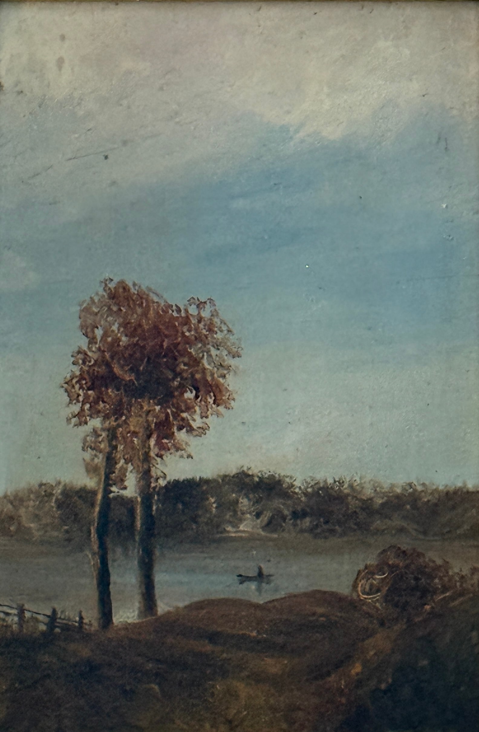 Nelson Augustus Moore (1824 - 1902) American: Nelson Augustus Moore (1824 - 1902) American Oil on Canvas ,Signed measures 14 x 11 inches w/frame. N.A. Moore, though sharing the feeling and impetus of his contemporaries, felt no need to travel vas