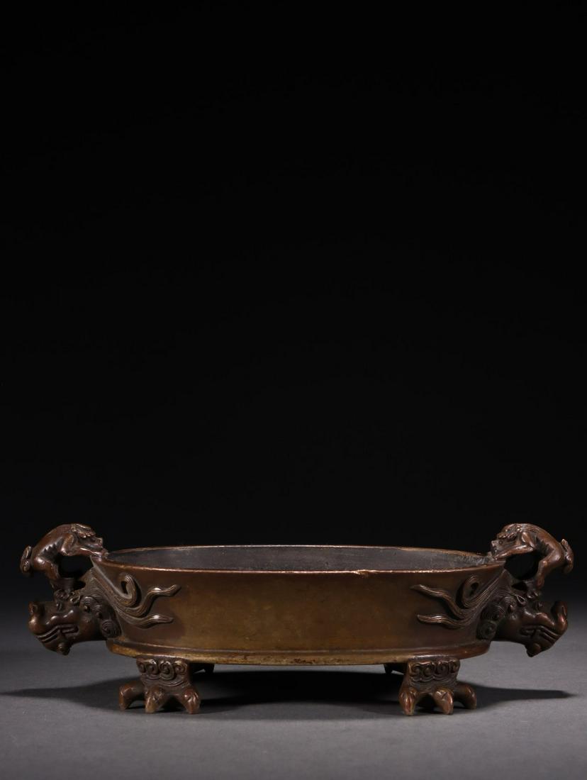 A Copper Censer With Dragon Ears (1 of 9)