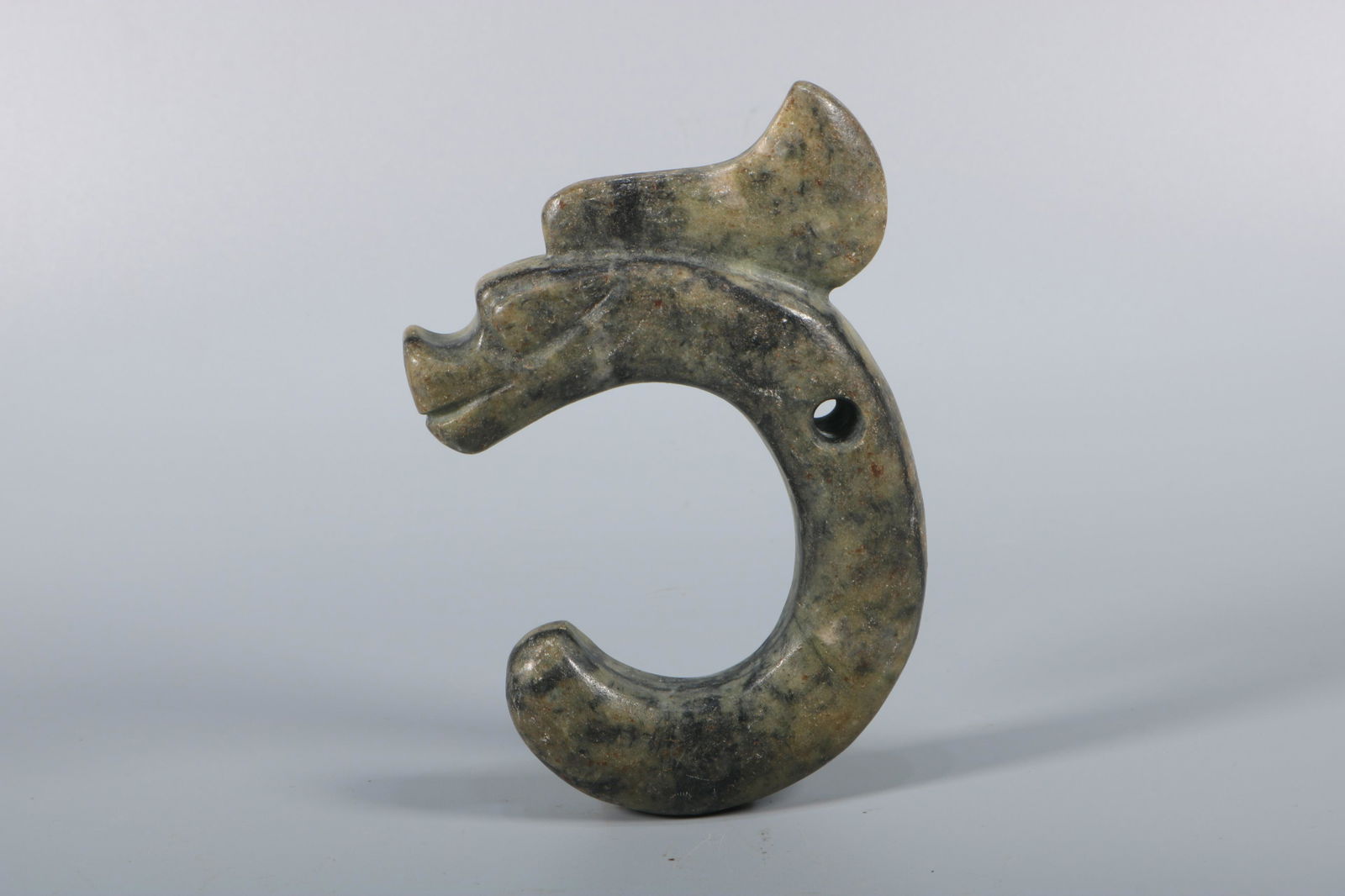 A Fine Jade  Carved Dragon Pendant (1 of 11)