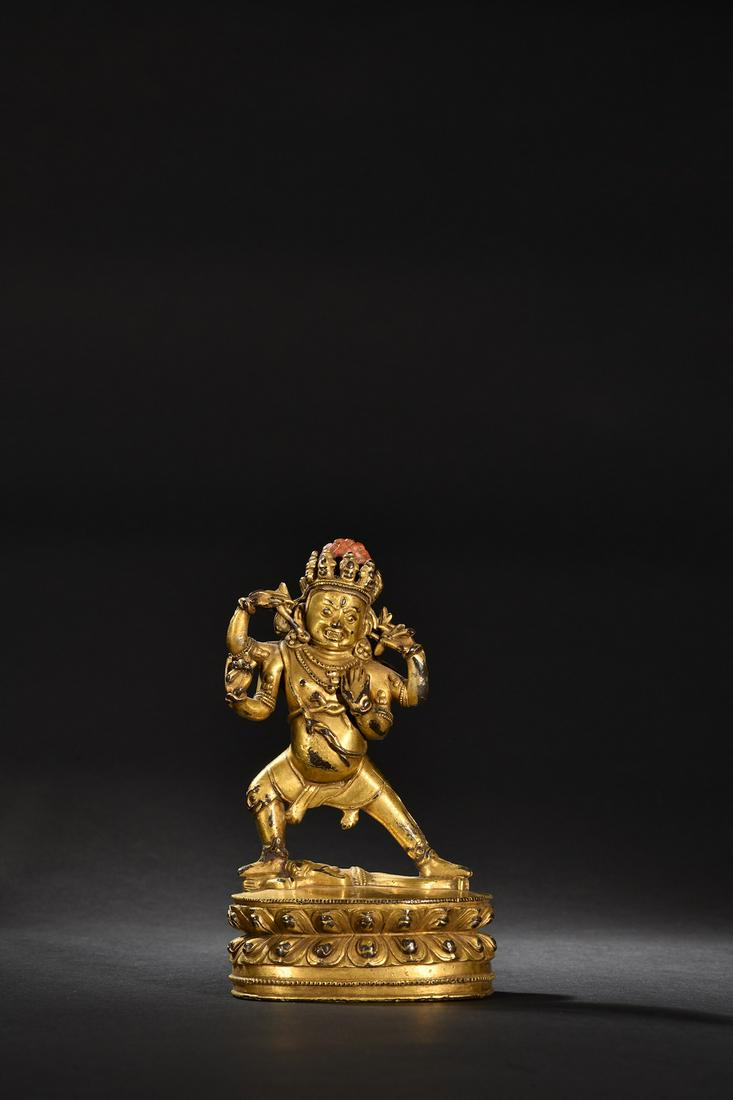 A Fine and Small Gilt-bronze Figure of Buddha (1 of 9)