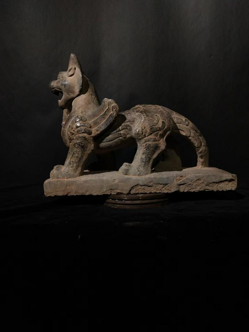 A Very Fine Bluestone Carving of Beast Ornament (1 of 9)