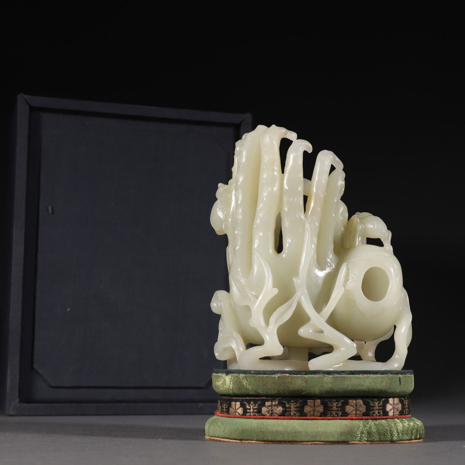 A Rare Hetian Jade 'Bergamot' Ornament (1 of 9)