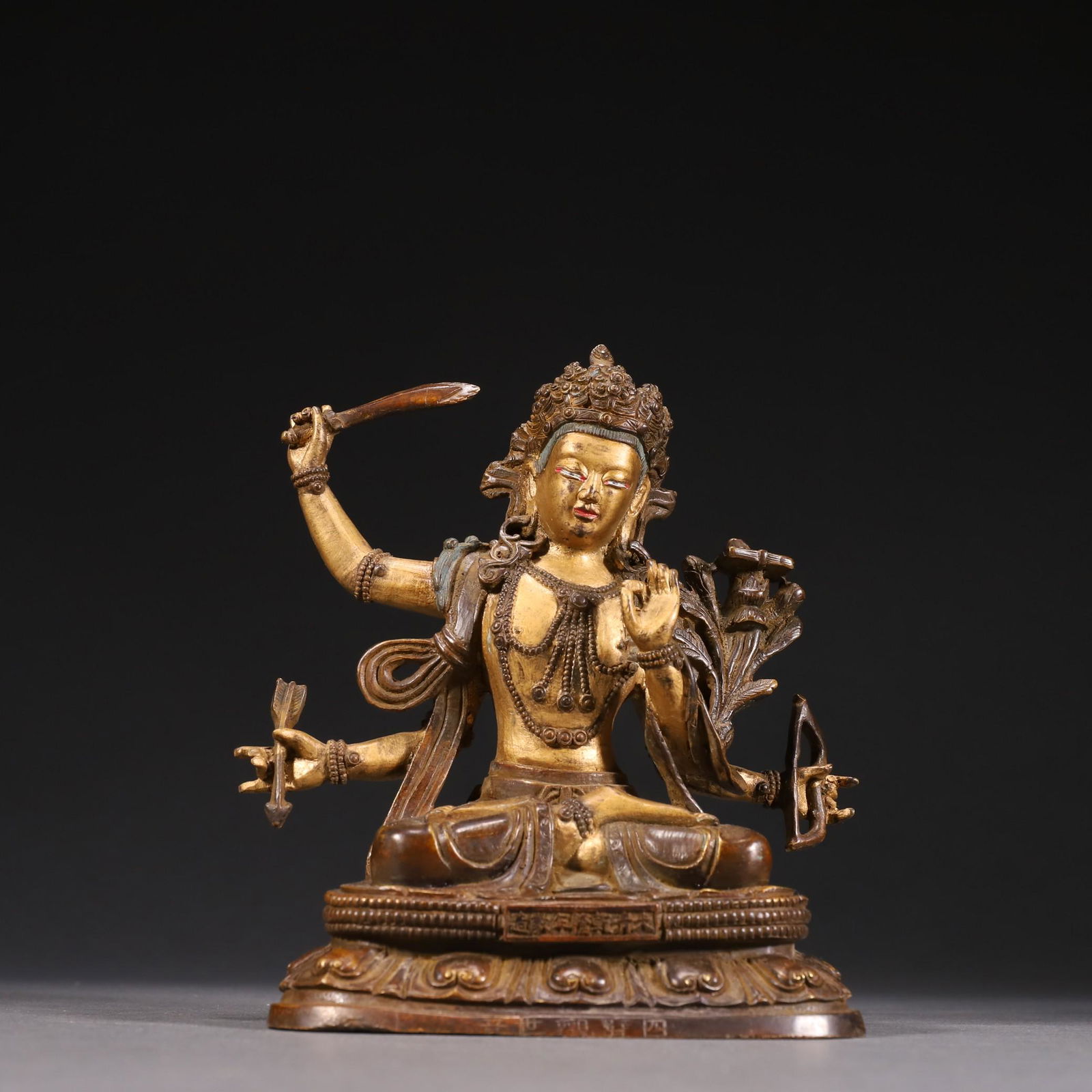 A Rare Gilt-bronze Figure of Buddha (1 of 9)