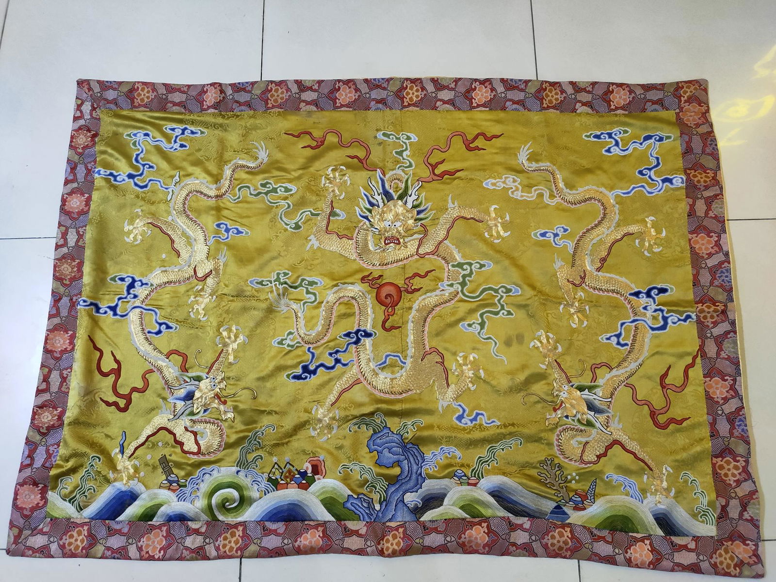 Embroidered Dragon Pattern Panel (1 of 9)