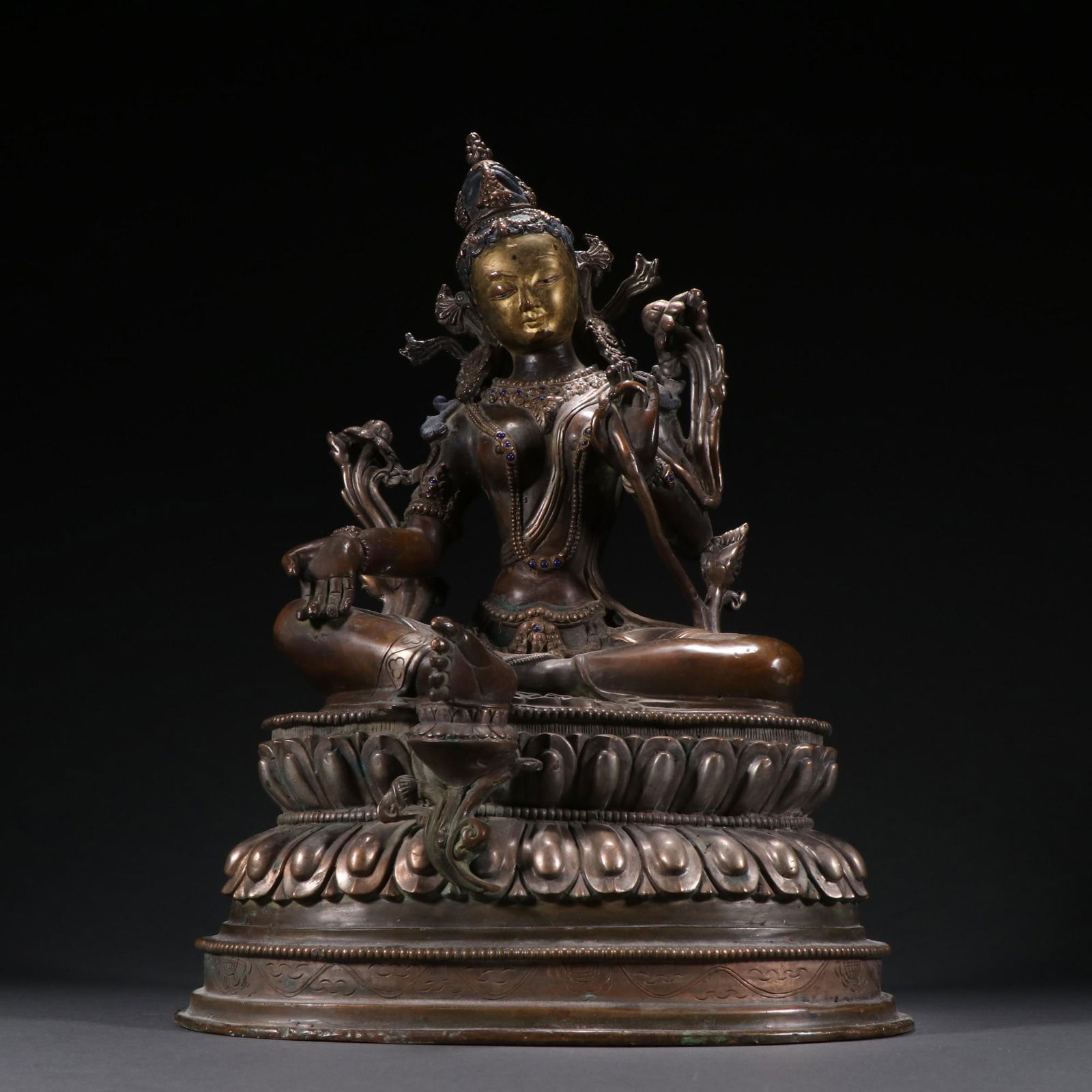 A Unusual Bronze Figure of Tara (1 of 9)