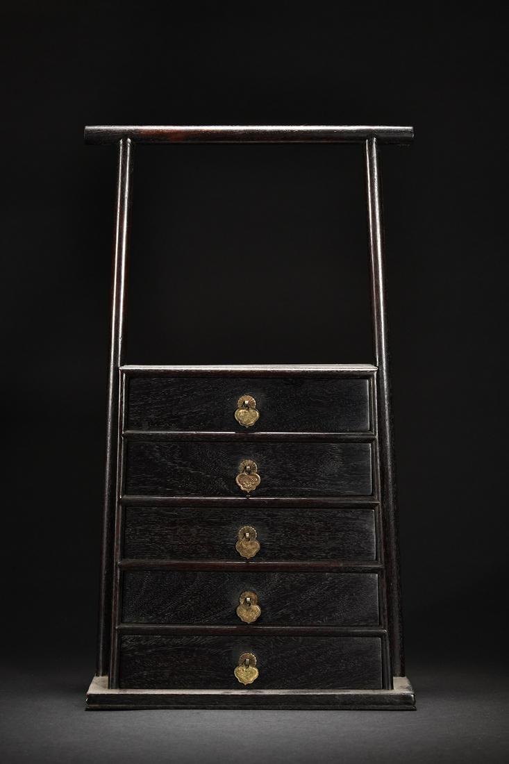 A Rare Zitan Six Drawer Food Box (1 of 9)