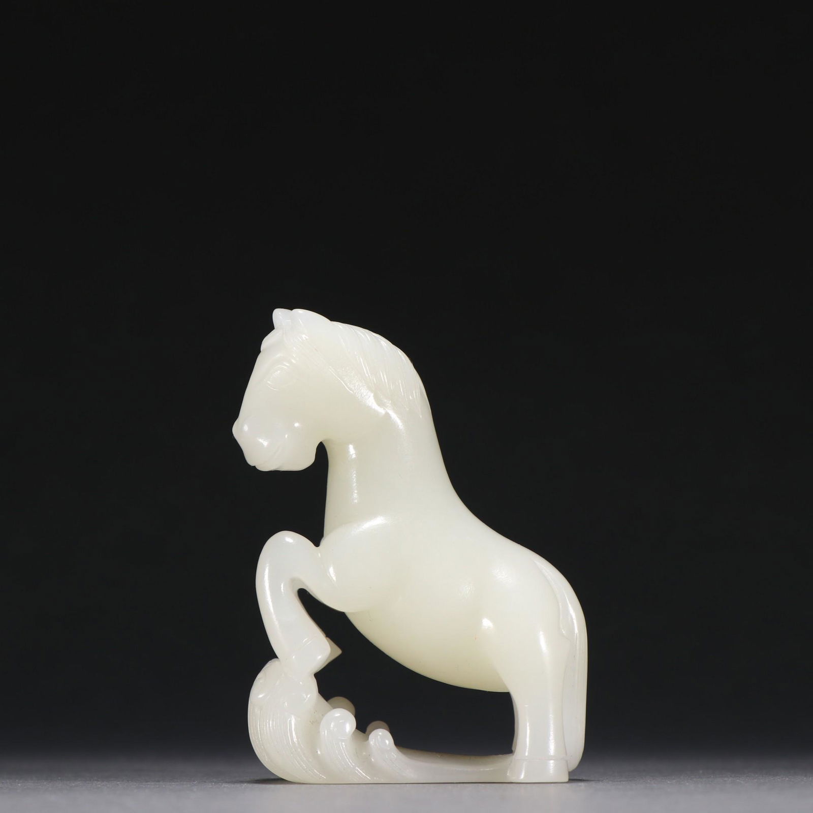 A Delicate Hetian Jade Carved Horse Ornament (1 of 9)