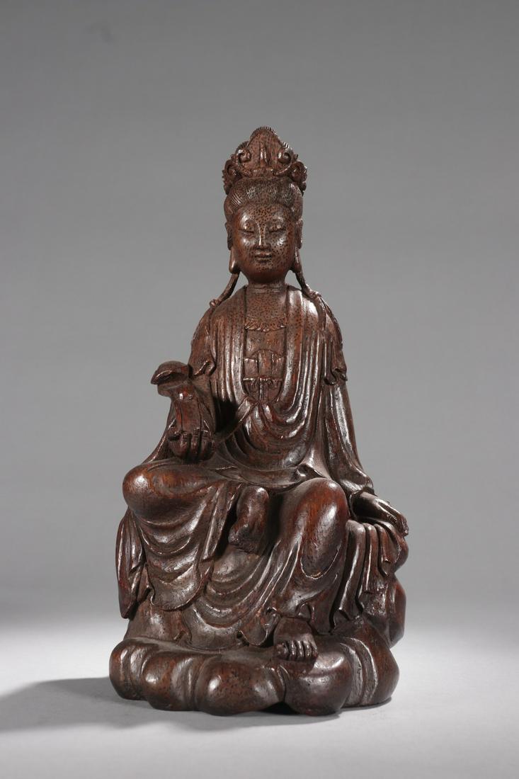 A Fine Bamboo Figure of Guanyin (1 of 9)