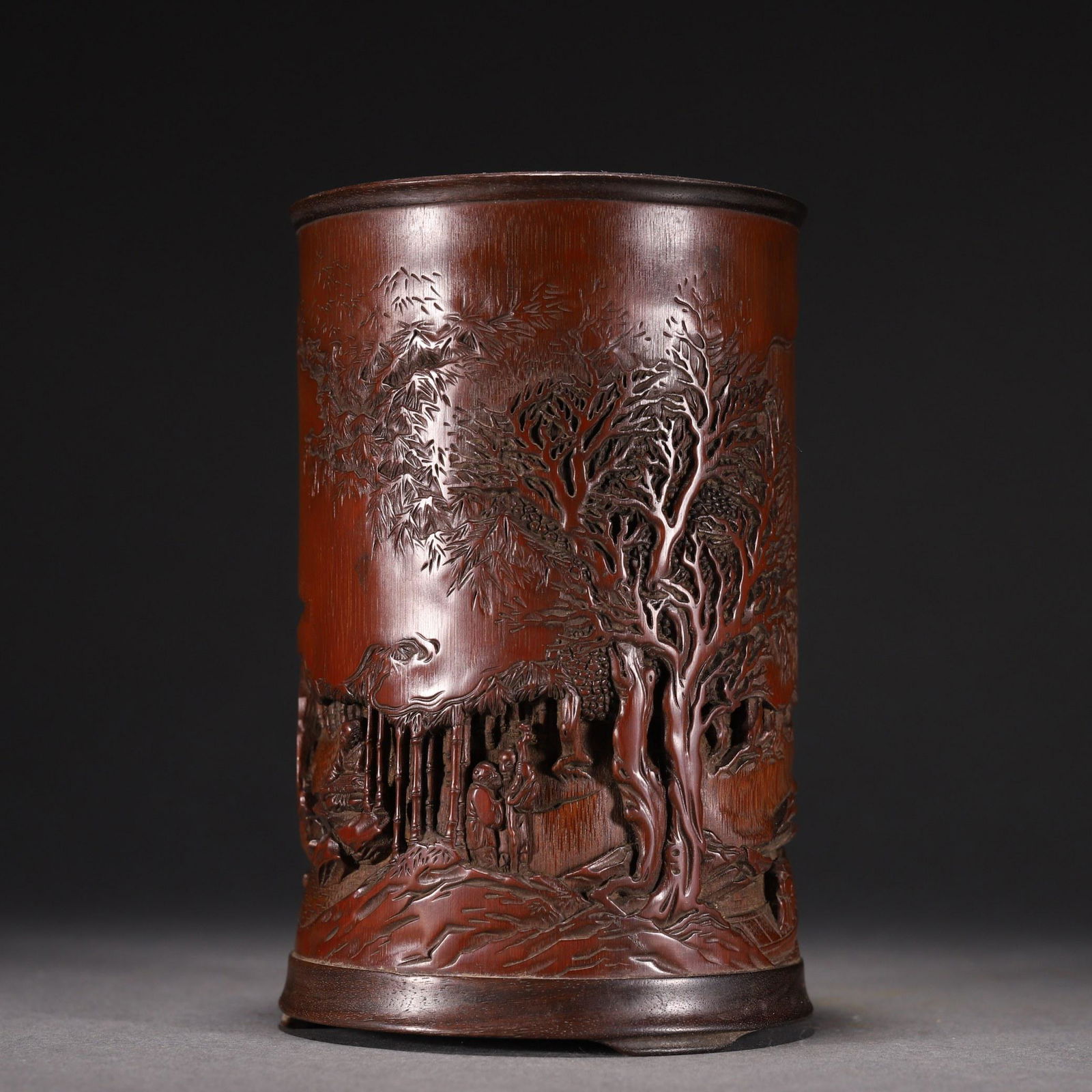 A Rare Bamboo Figure Pen Holder (1 of 9)