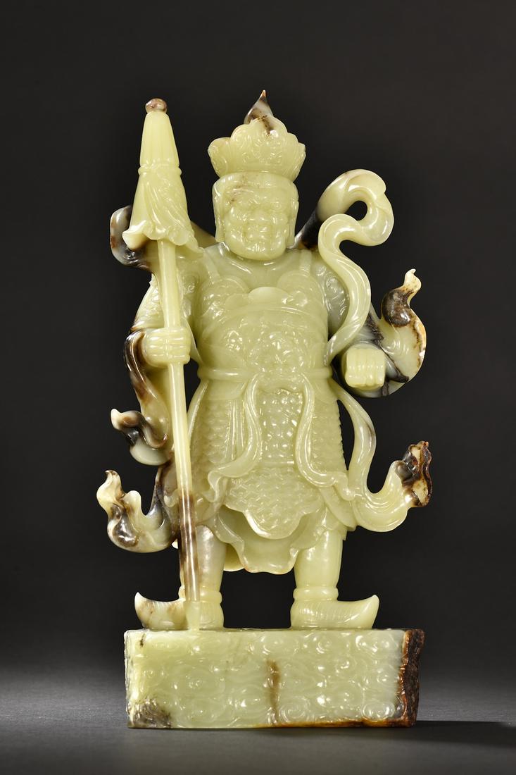 An Unusual Hetian Jade Carved Figure Ornament (1 of 9)