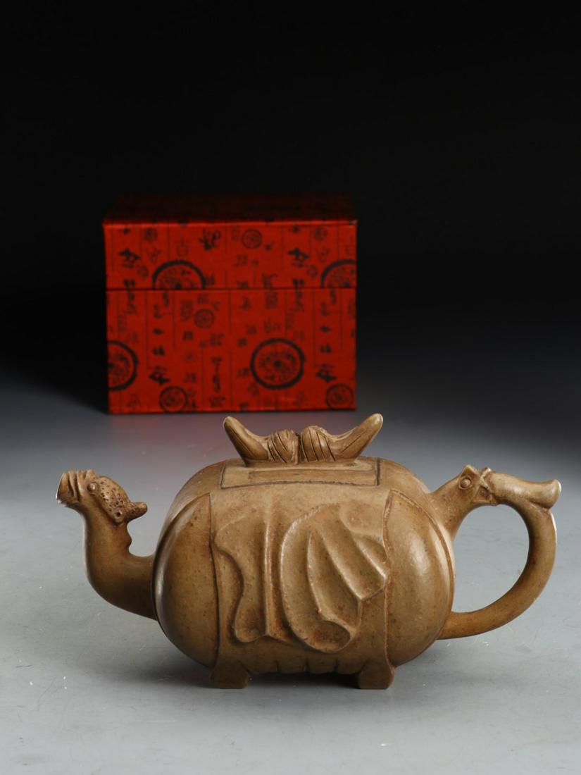 A Fine Zisha Camel  Teapot (1 of 9)
