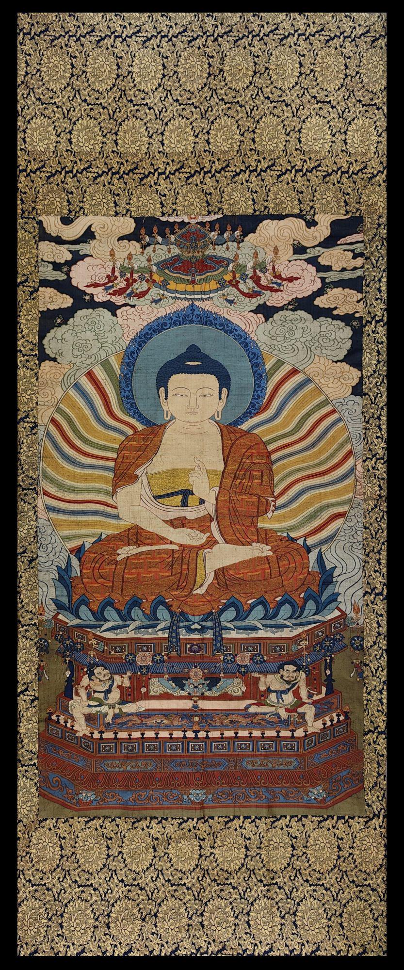 A Fine and Rare Embroidery TangKa (1 of 9)