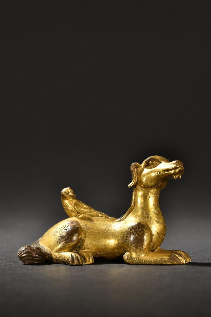 A Fine Gilt-bronze Prosperity Ornament (1 of 9)