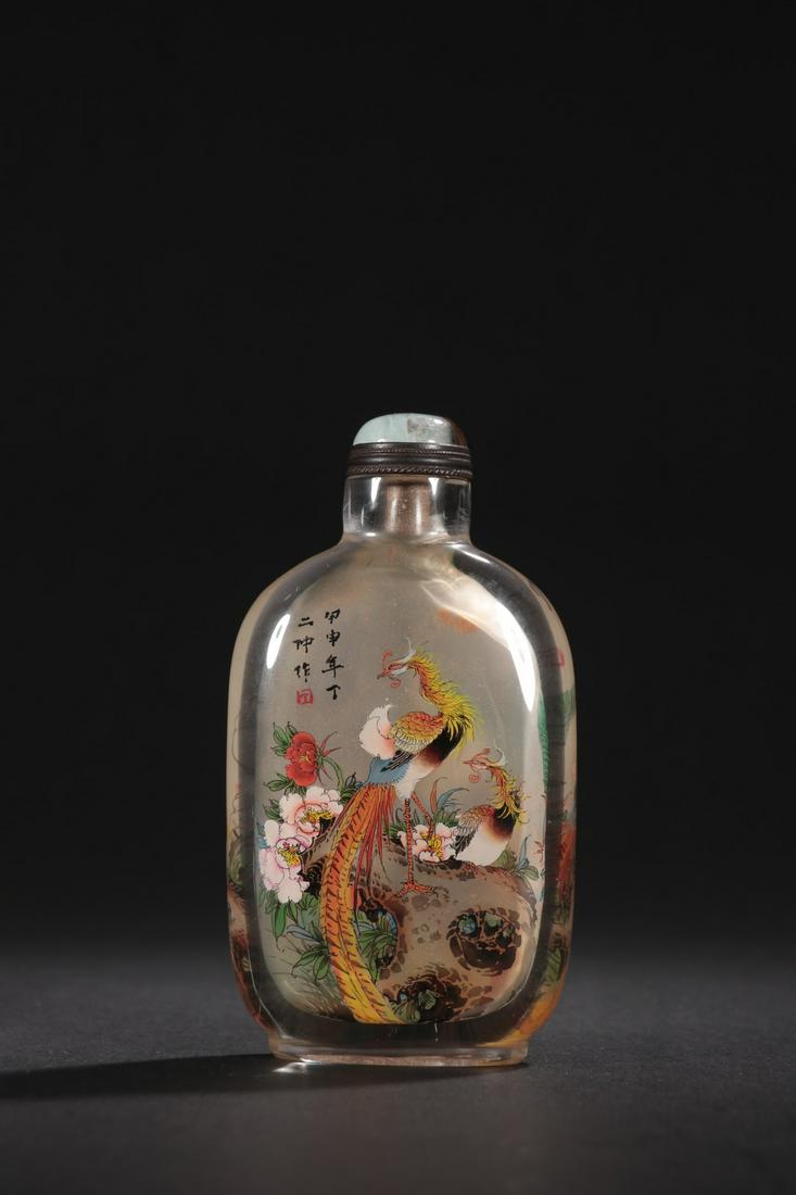A Delicate Crystal Inside Painted Snuff Bottle (1 of 9)