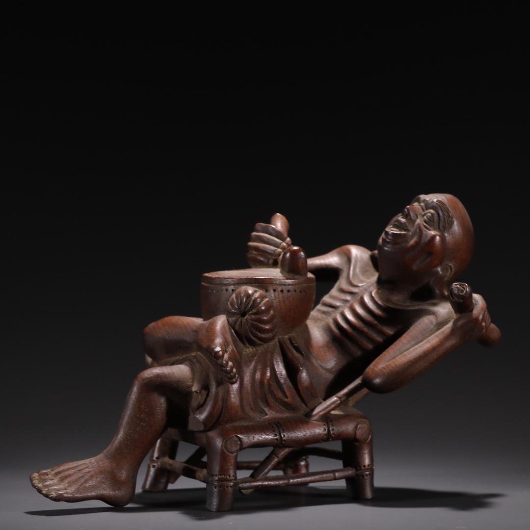 A Rare Bamboo Carved Luohan Ornament (1 of 9)