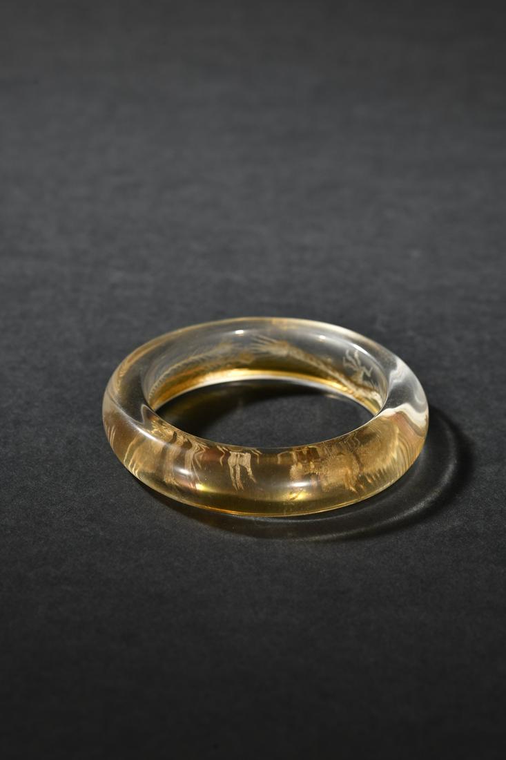 A Fine Crystal Dragon and Pheonix Pattern Bracelet (1 of 9)