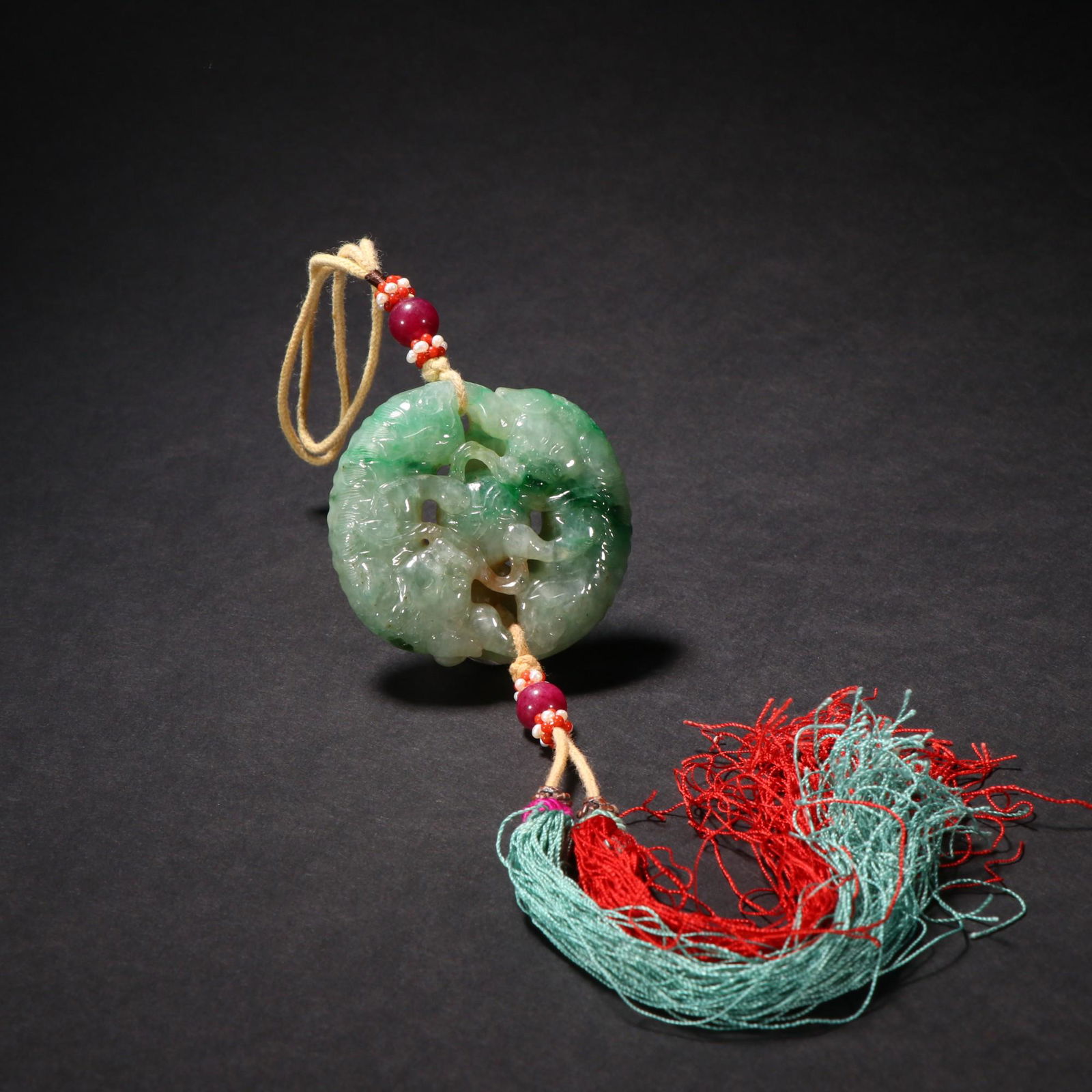 A Top Jadeite Beast Pendant (1 of 9)