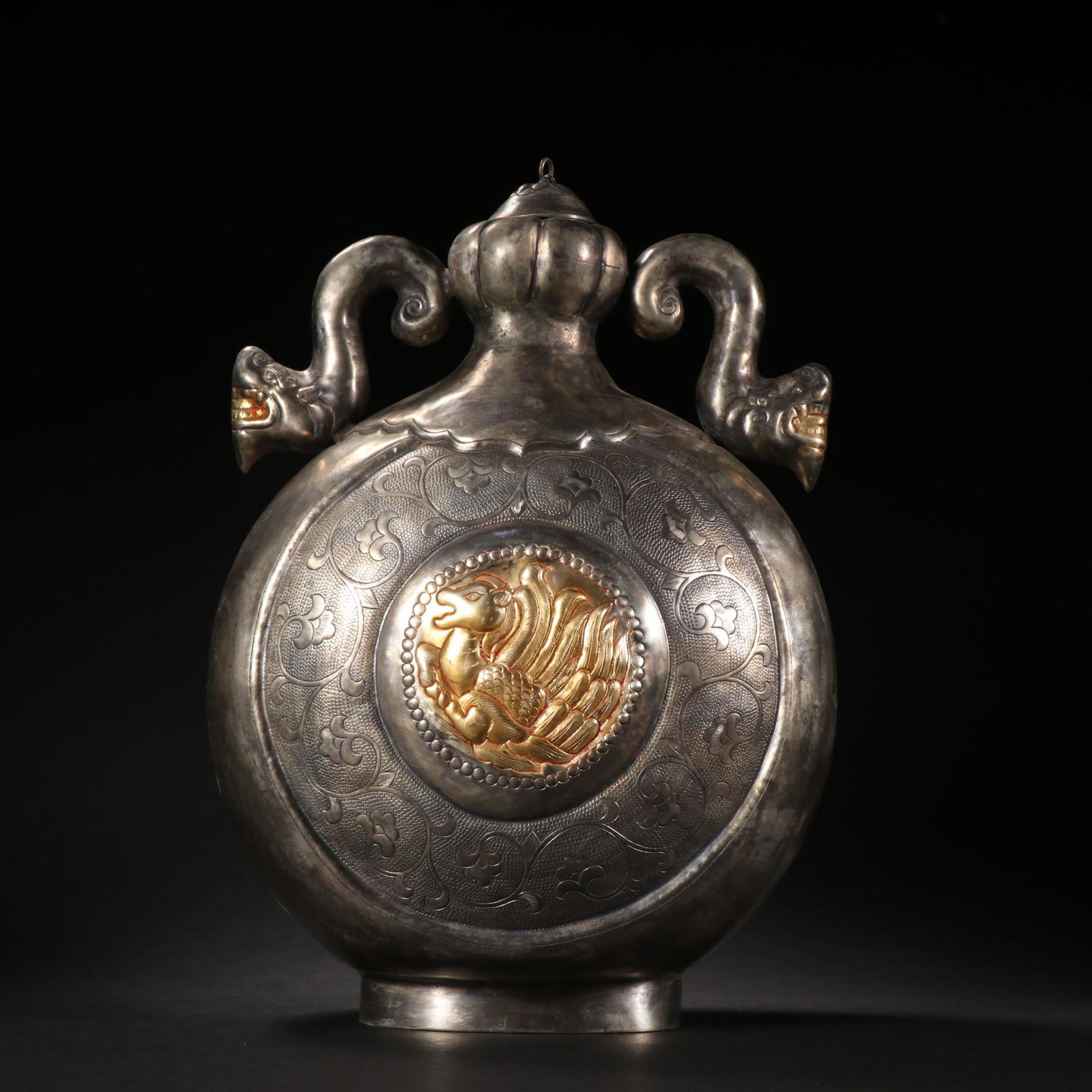 A Rare Gilt-Silver Pot (1 of 9)