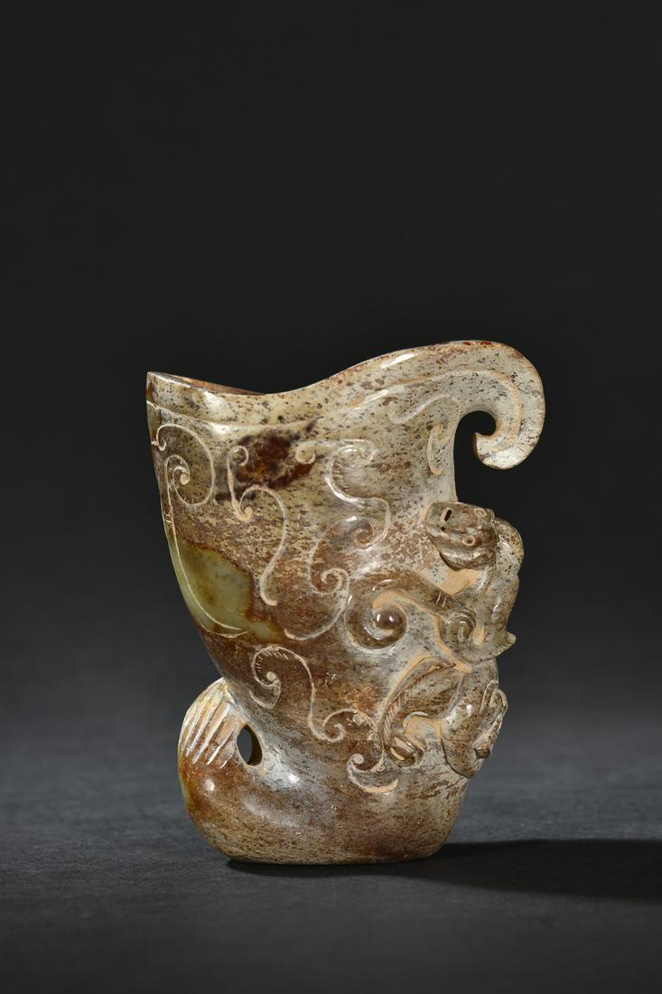 A Fine Jade Dragon  Cup (1 of 9)