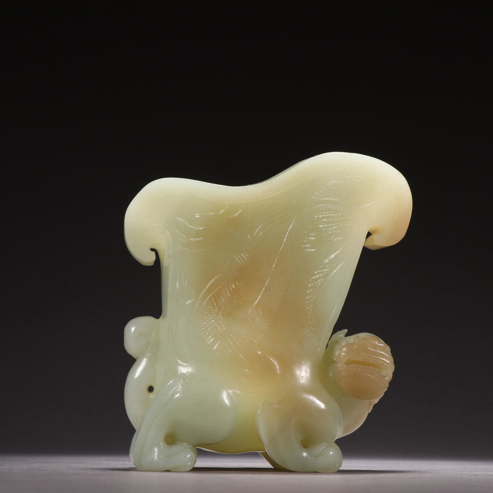 A Rare Hetian Jade Carved Cup (1 of 9)