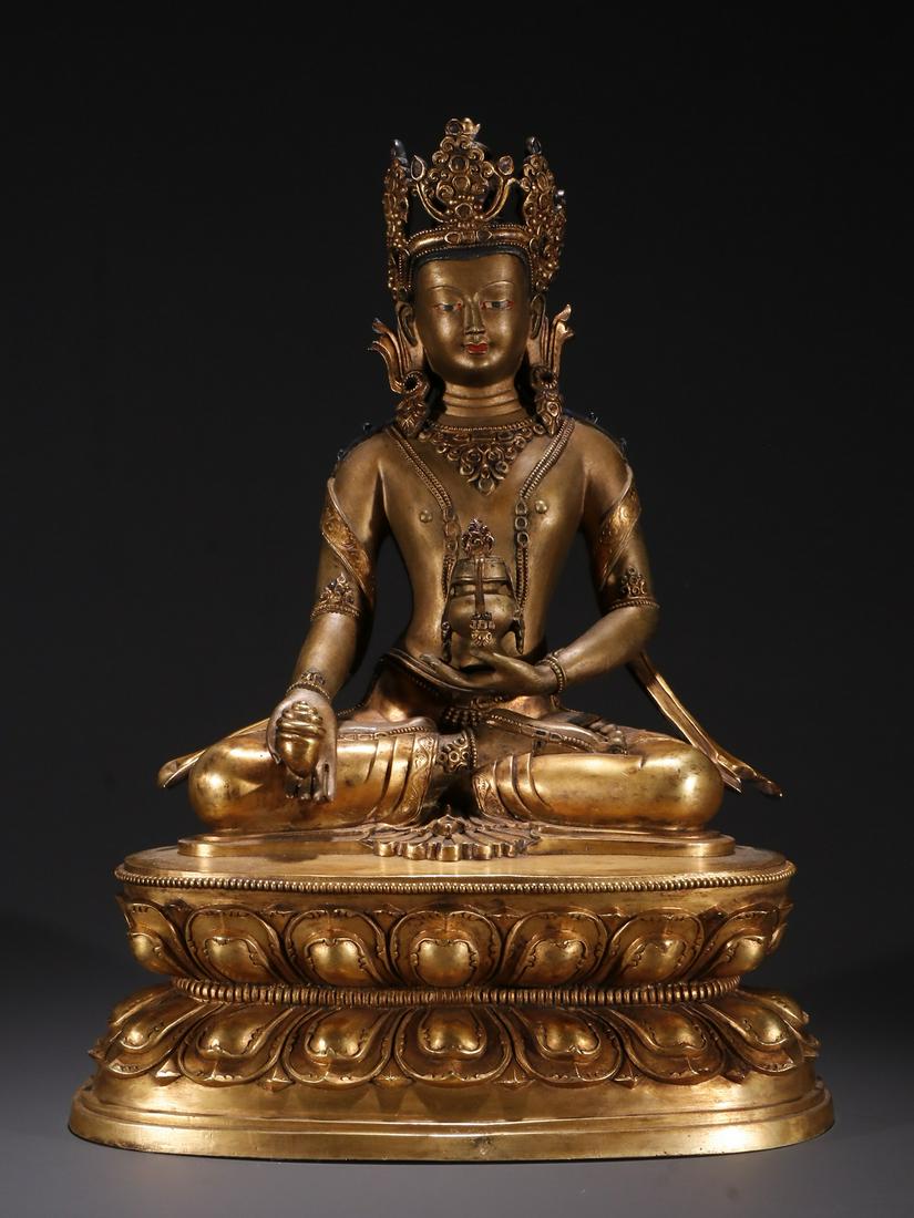 A Rare Gilt-bronze Figure of Tara (1 of 9)
