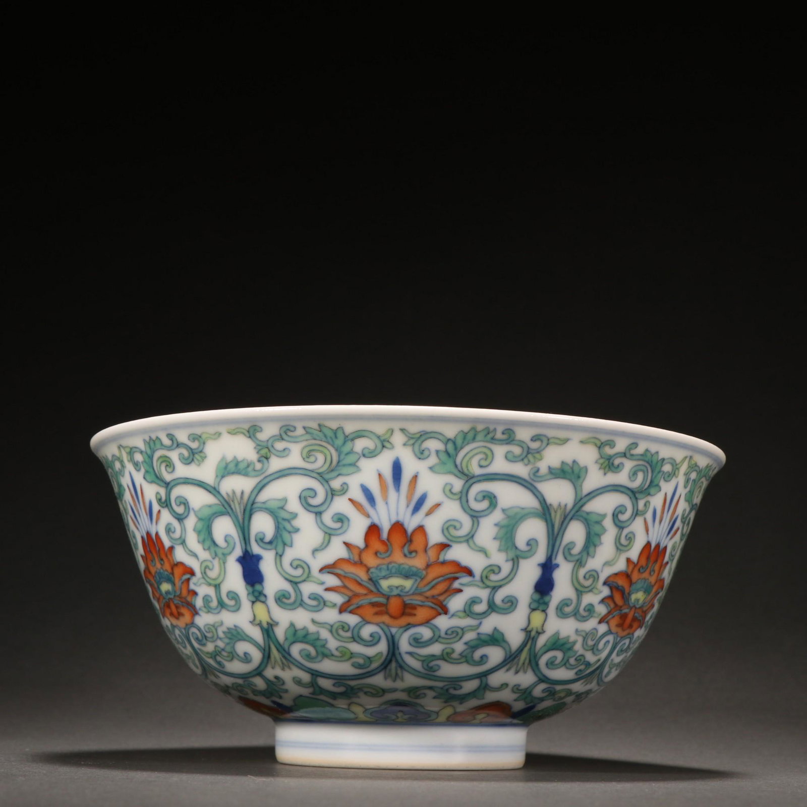A Fine Doucai Tangled Lotus Bowl (1 of 9)