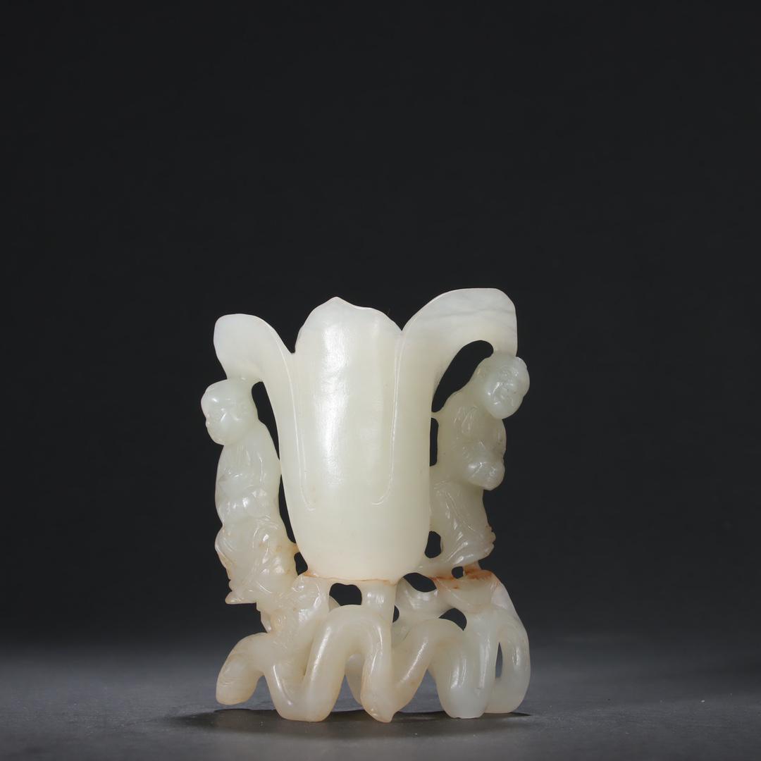 A Fine Hetian Jade Carved Cup Ornament (1 of 9)