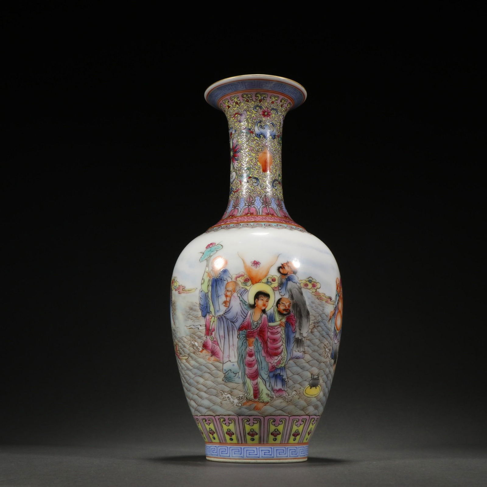 A Rare Famille-rose Character Story Bottle (1 of 9)