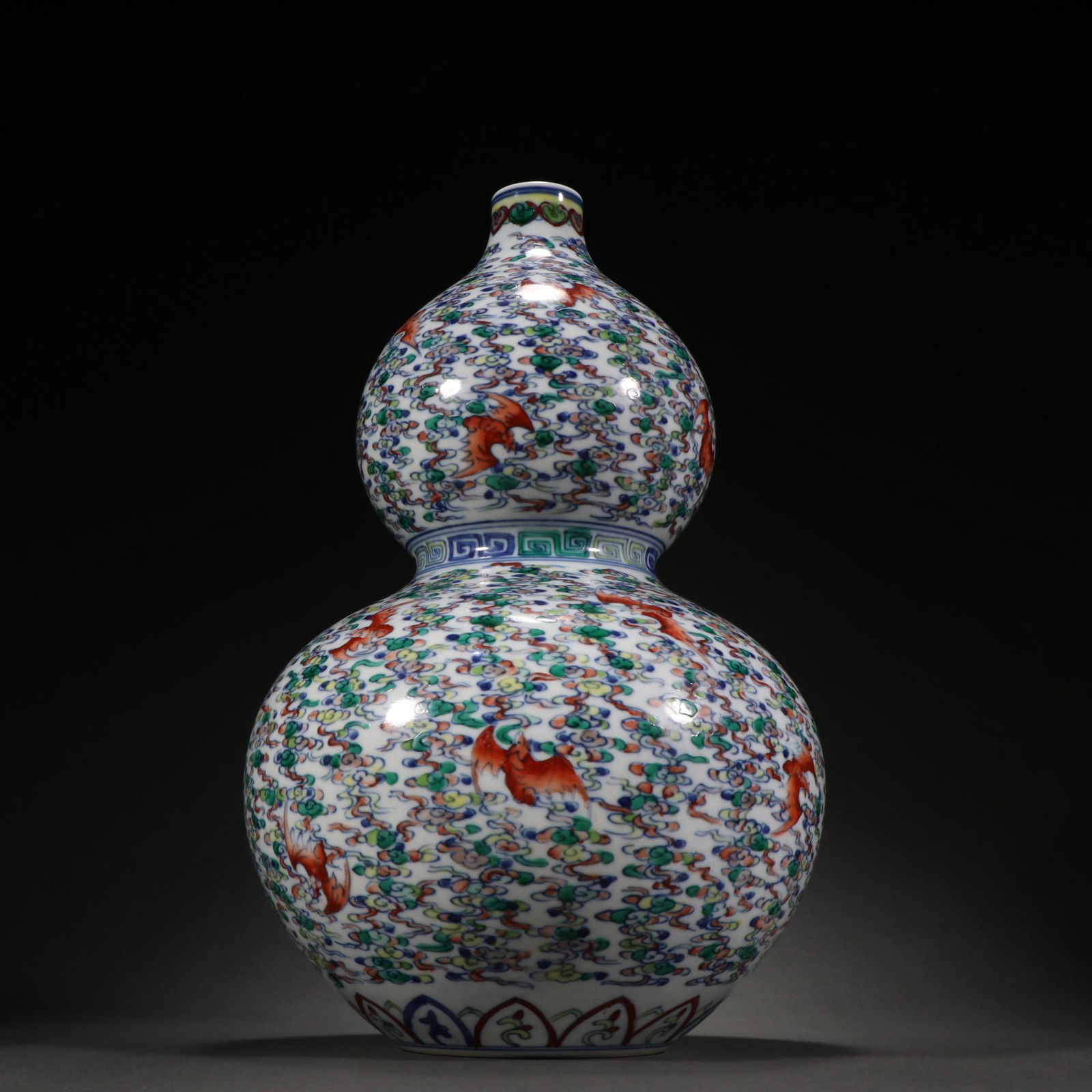 A Rare Doucai Gourd Vase (1 of 9)