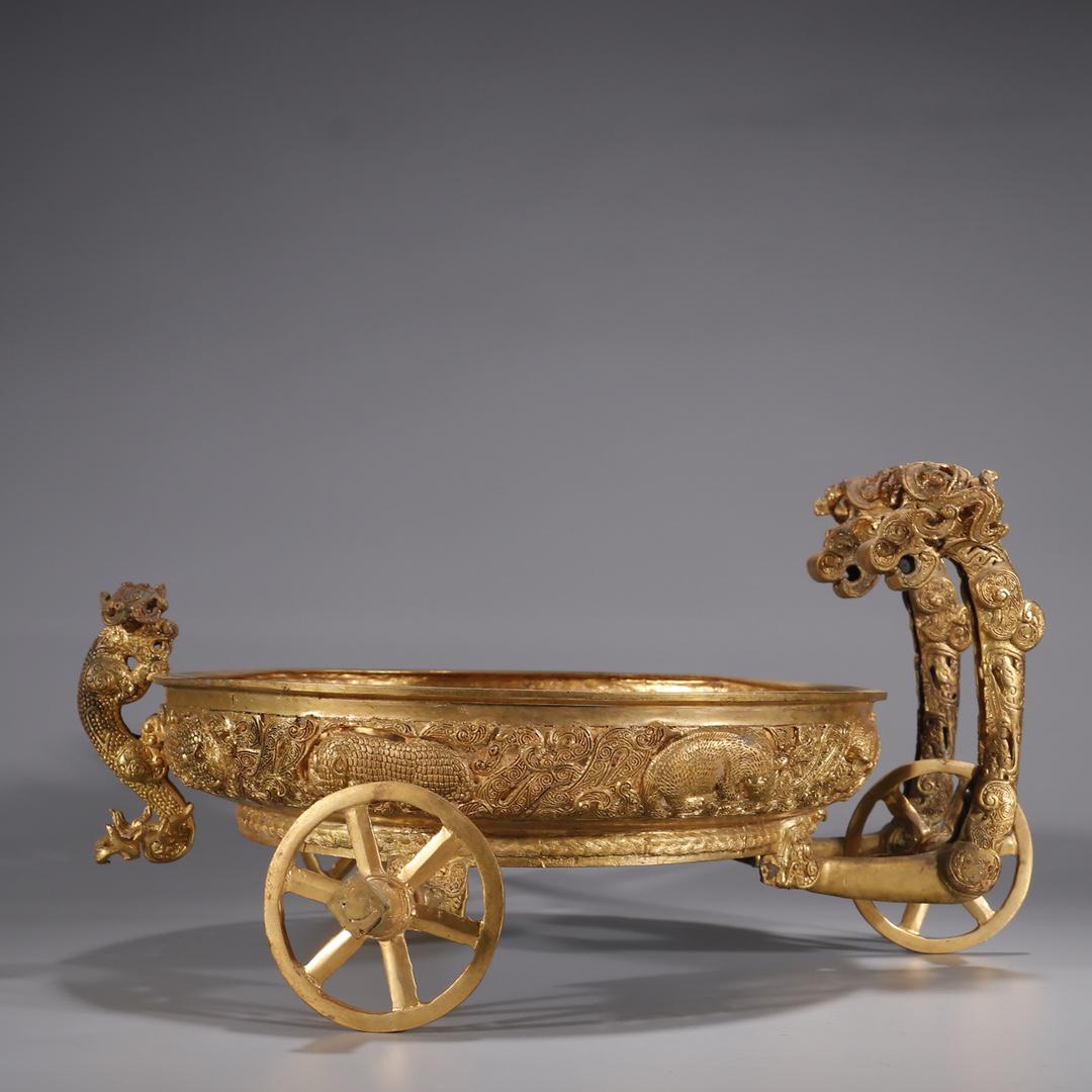 A Very Rare Gilt-bronze Beast Pattern Censer (1 of 8)