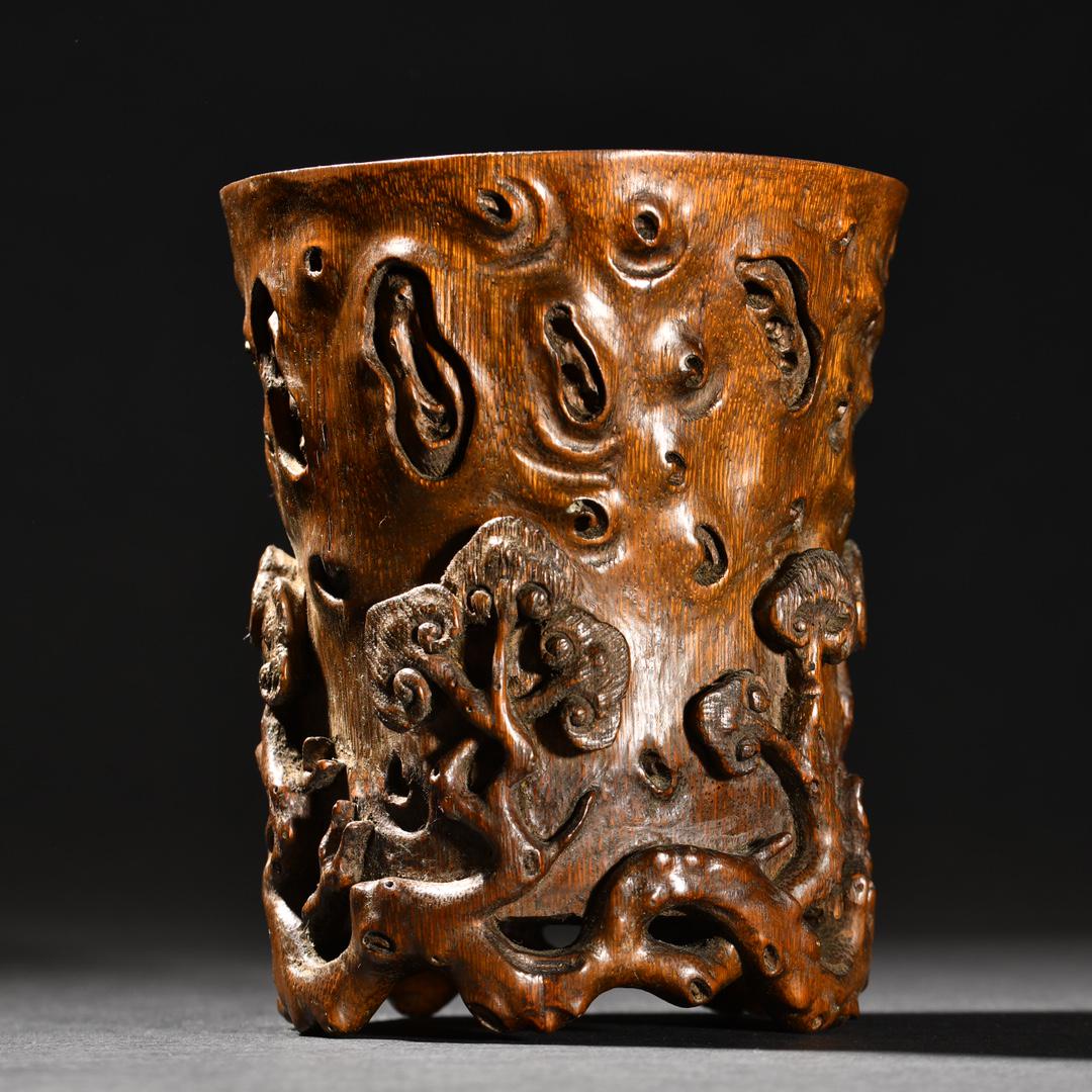 A Rare Bamboo Pen Holder (1 of 9)