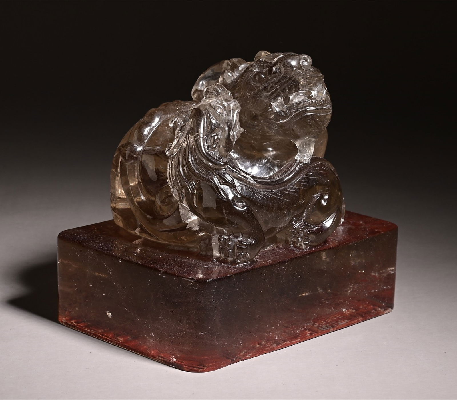 A Rare Crystal Dragon Button Seal (1 of 10)