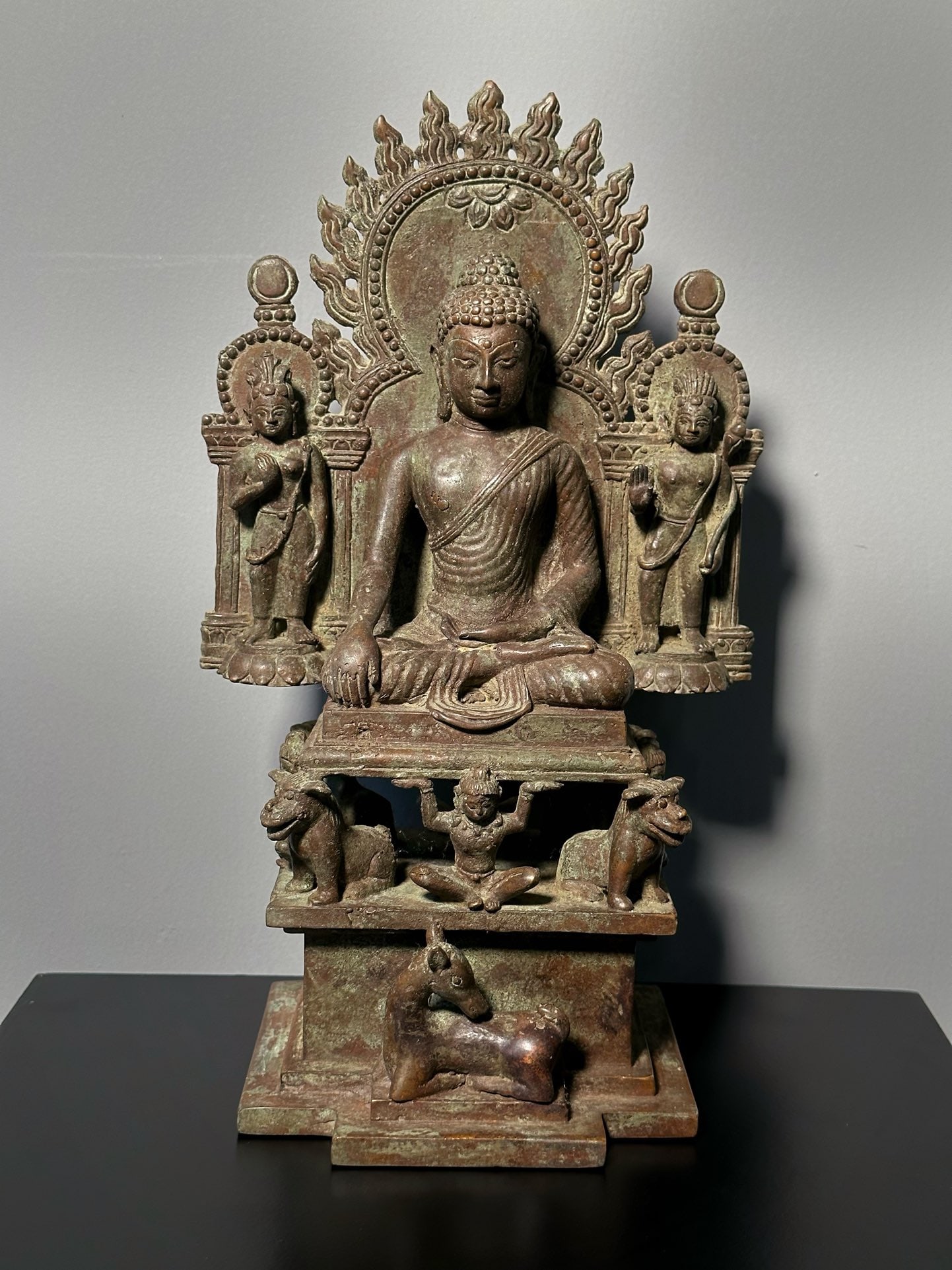 A 12th to 13th century Buddha statue in the Swat region: Statue of Tathagata in Swat Region from 12th to 13th Century Size: H:29cm (The dimensions of all batches are manually measured.If you need more detailed information, please contact our customer servic