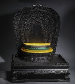The large rosewood Buddha shrine