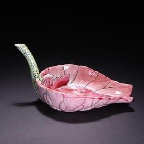 One Piece Of Clear Pastel Lotus-Shaped Commemorative Mug