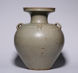 Yue kiln celadon ear vase from the Western Jin Dynasty
