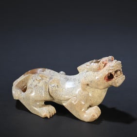 High Ancient Jade Carved Pterosaur Ornament