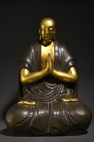 A Bronze Gilt Dharma Buddha Ornament