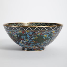 Cloisonn é Enamel Bowl