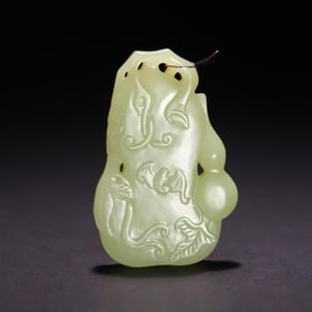 One Piece Of Old Hetian Topaz Gourd Brand