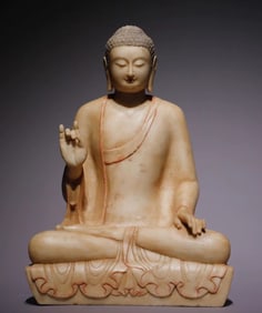 Northern Qi white marble Buddha statue