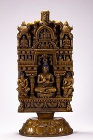 A piece of alloy copper Buddha board