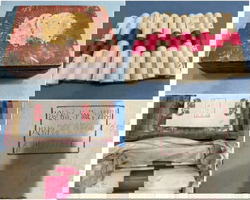 The old Tibetan Hongyi Master scriptures long scroll, a box, a total of volumes, each volume of the