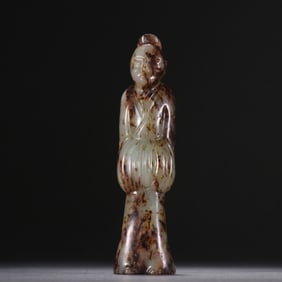 A Han Gao ancient jade figure carving