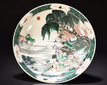 A Kangxi Colorful Characters Story Reward Plate
