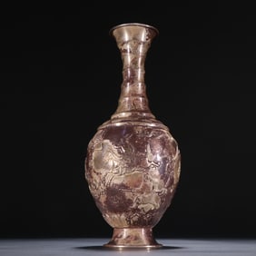 A pure silver hunting picture appreciation bottle