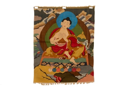 A silk thangka