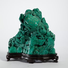 National Peacock Stone Carved Jewelry