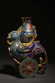 A Cloisonné Enamel Phoenix Scholar'S Ornament