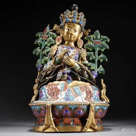 Jingtai Blue Buddha Statue